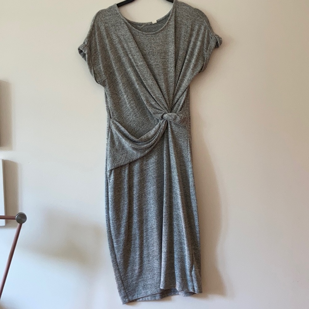 Grey Jersey T Shirt Dress